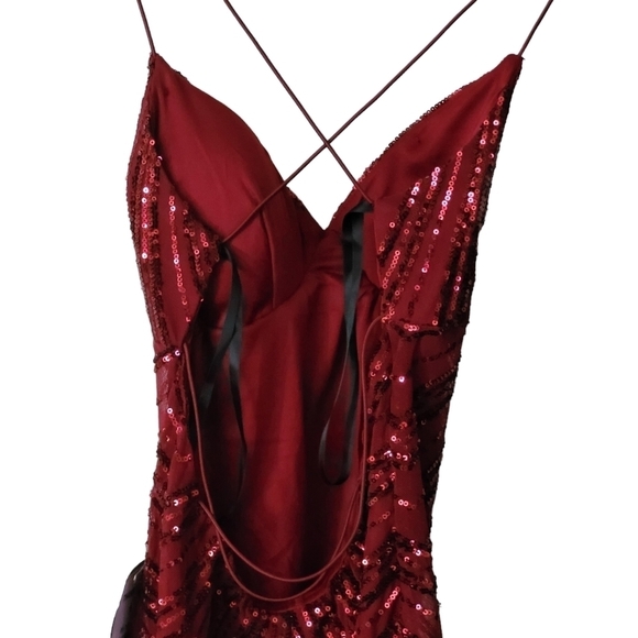 B. DARLIN JUNIORS WOMENS SEQUIN MINI BODYCON DRESS - Picture 5 of 14